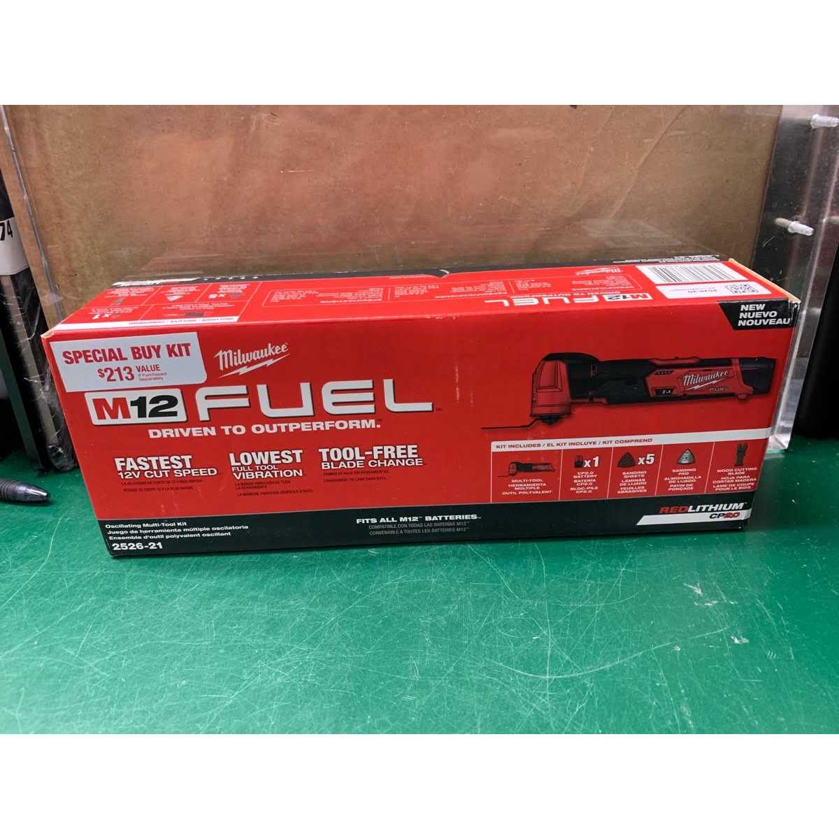 Milwaukee 2526-21 M12 FUEL 12V Multi-Tool w/ 2.0 Ah Battery - Image 5