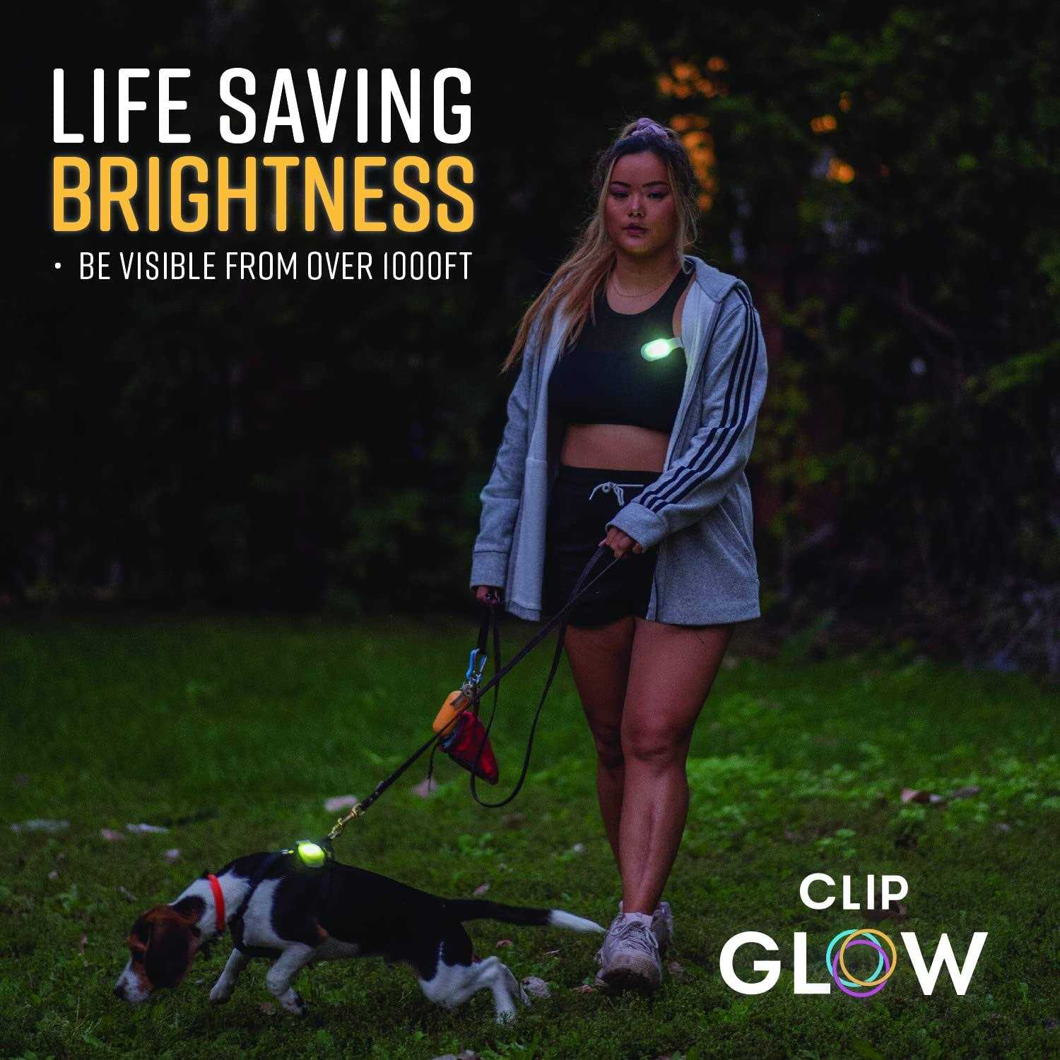Lightsflo Clipglow Rechargeable Night Light Nurse Nightshift Hands Free Lightweight Emergency Flashlight For Walking Running Pets Outdoors - Image 3