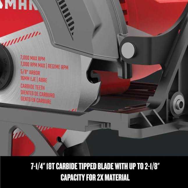 Craftsman 15-Amp 7-1/4-in Corded Circular Saw - Image 5