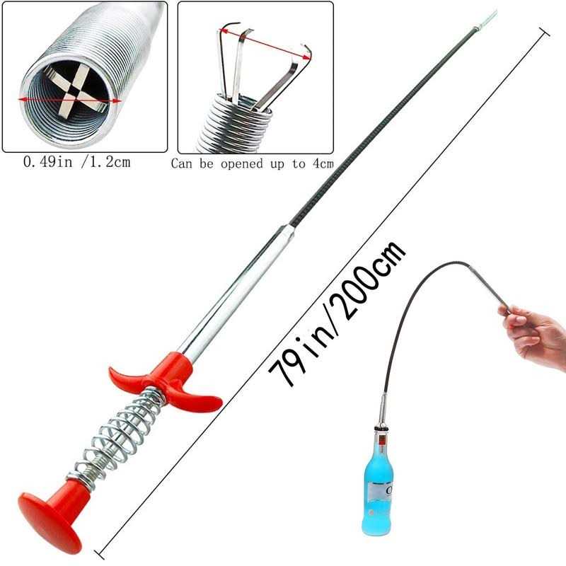 Domejo Flexible Grabber Claw Pick Up Reacher Tool With 4 Claws Bendable Hose Pickup Reaching Assist Tool for Litter Pick - Image 3