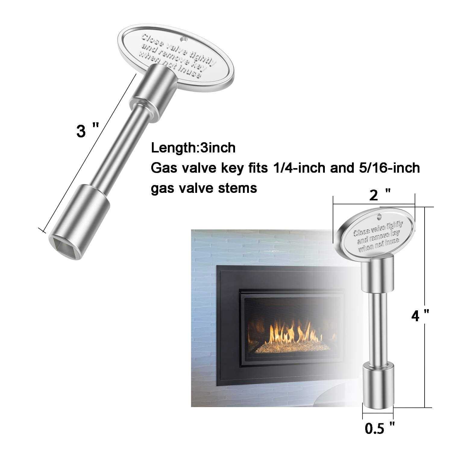 onlyfire Universal Gas Valve Key for Gas Fire Pits and Fireplaces - Image 3