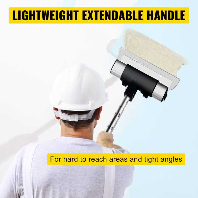 VEVOR Skimming Blade Set,10+16+24 Blades + 35-78 Extension Handle,European Stainless Steel Construction Knife - Image 4