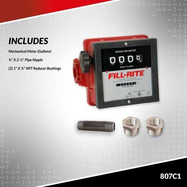 Fill-Rite 807C1 Mechanical Fuel Transfer Meter - Image 2
