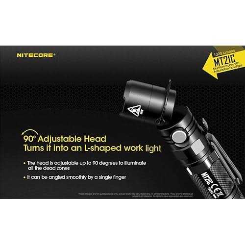 Nitecore MT21C 1000 Lumen 90 Degree Adjustable Flashlight - Image 3