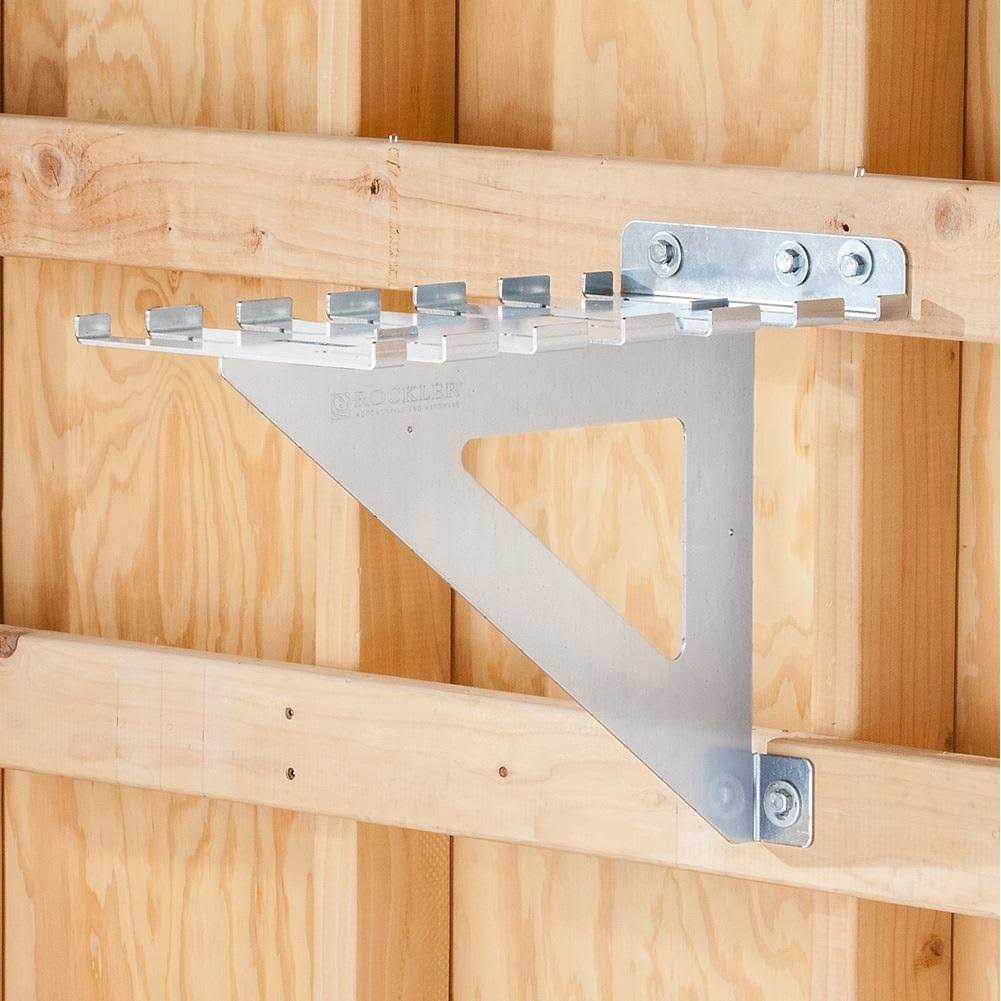 Rockler HD Pipe Clamp Rack – Rack Helps to Store Heavy Duty Clamps – 12 Gauge Galvanized Steel Pipe Clamps – Store Full Rack of Clamps up to 60” - Image 3