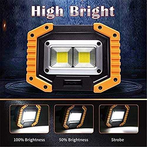 LED Work Light OTYTY Rechargeable Work Light Portable Flood Lights Magnetic LED Light for Outdoor Camping Hiking Emergency Car Repairing Job Site - Image 3
