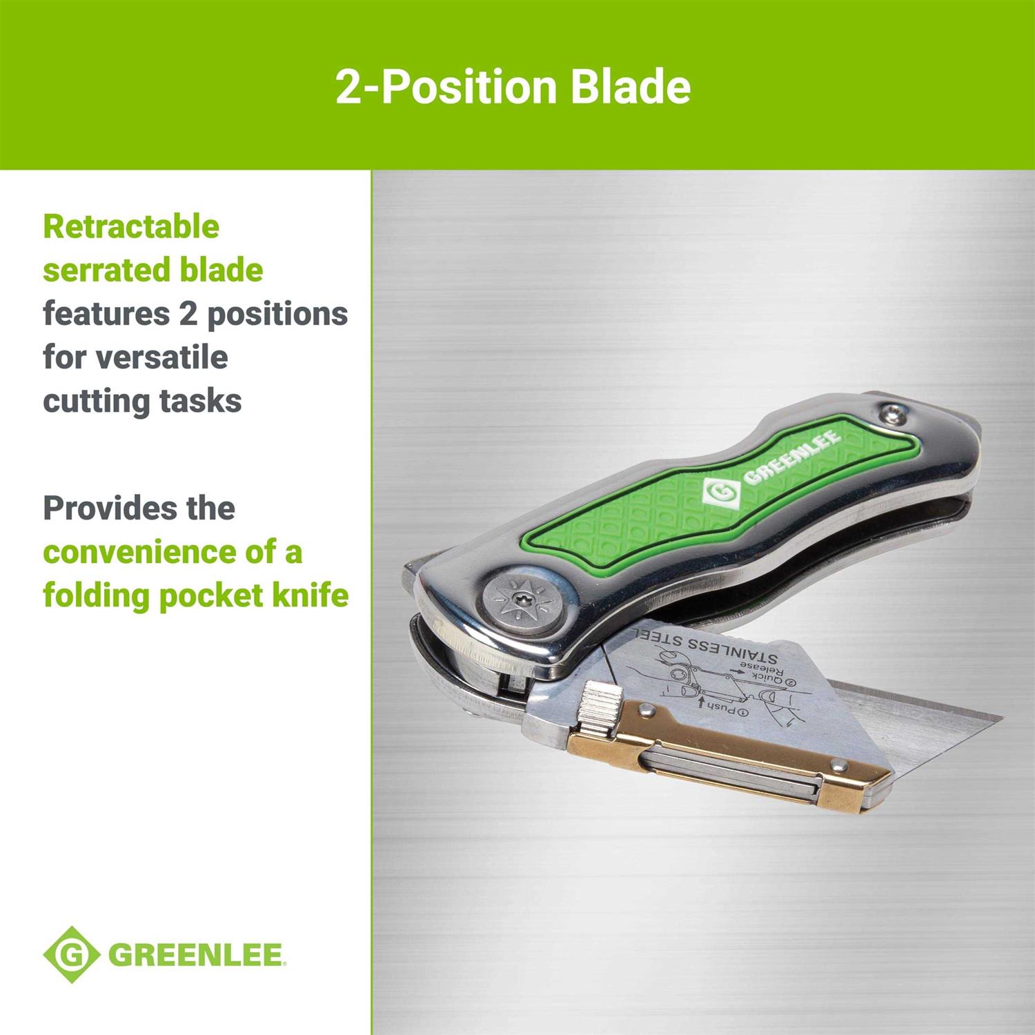 Greenlee 0652-22 Folding Utility Knife - Image 3