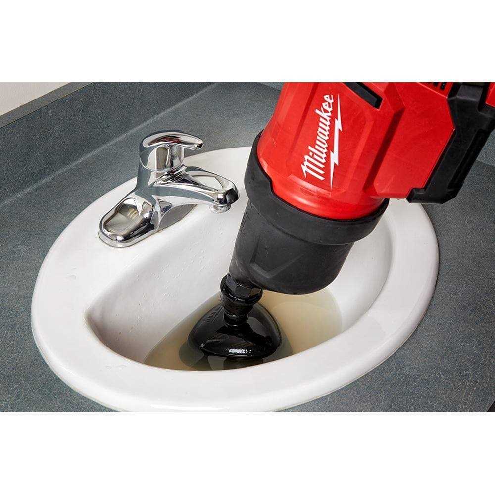 Milwaukee M12 12V Lithium-Ion Cordless Drain Cleaning Airsnake Air Gun Kit with M12 - Image 3