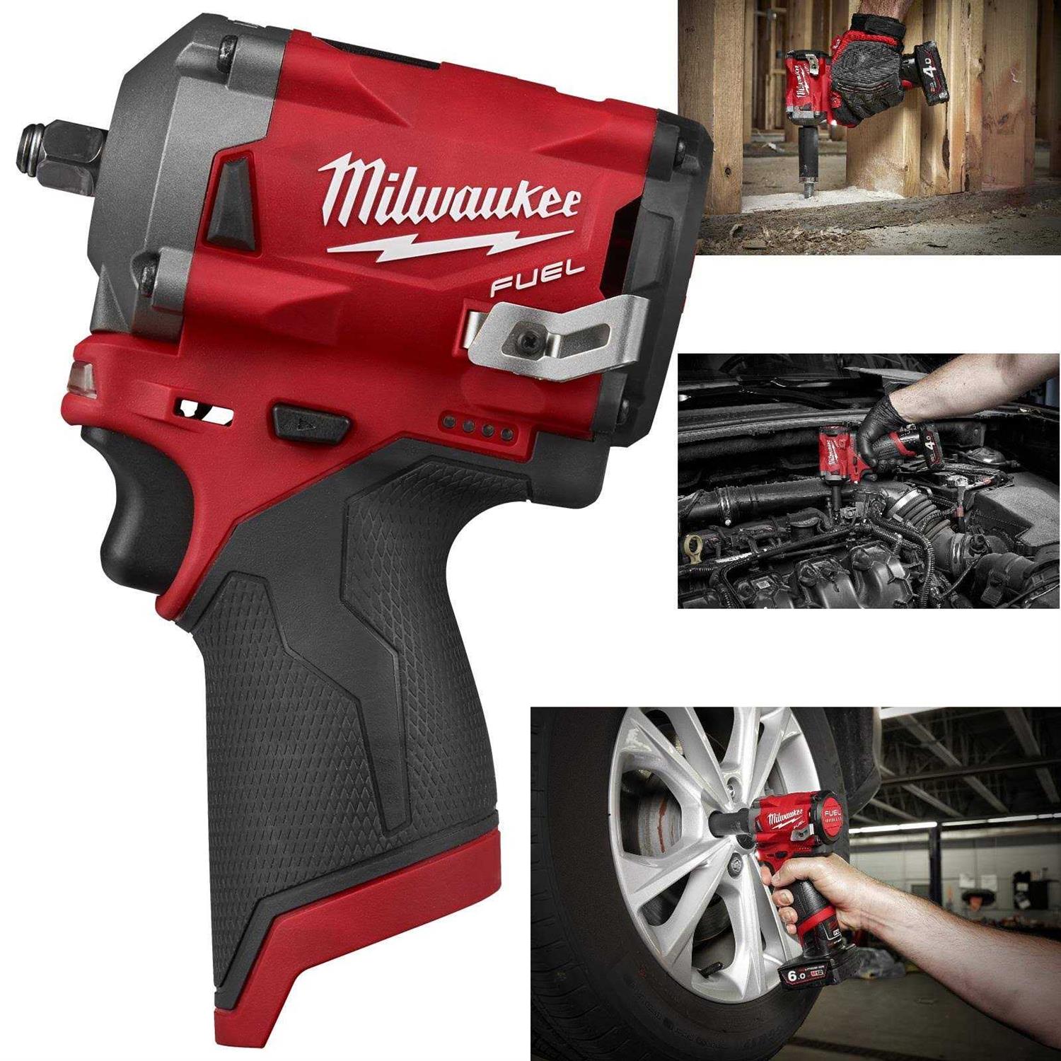 Milwaukee M12 FIW38-0 4933464612 Impact Wrench 12V Li-Ion - Image 4