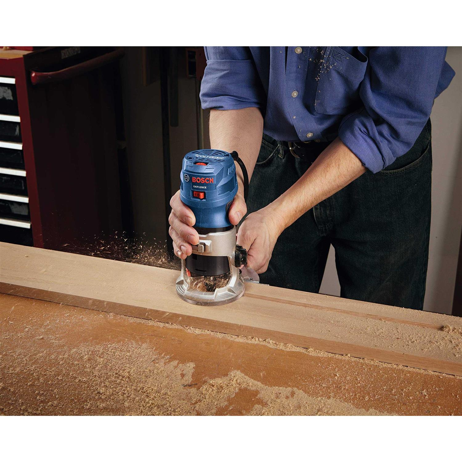 Bosch Colt 1.25 HP Variable-Speed Palm Router Kit GKF125CEK - Image 4