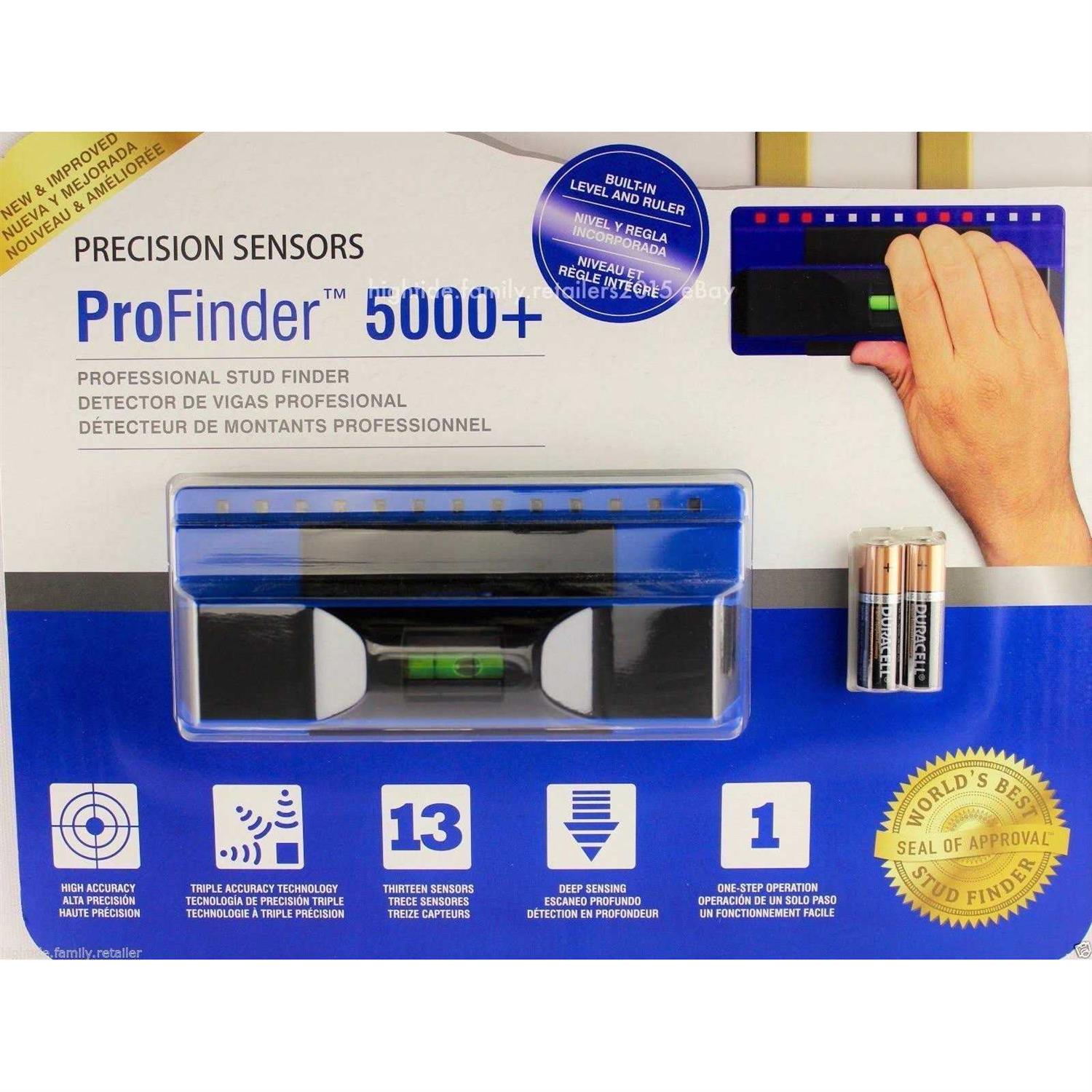 Profinder 5000+ Professional Stud Finder Newest Plus Model Deep Scanning Precision Sensor Locator W Built-in Bubble Level And Ruler - Image 5