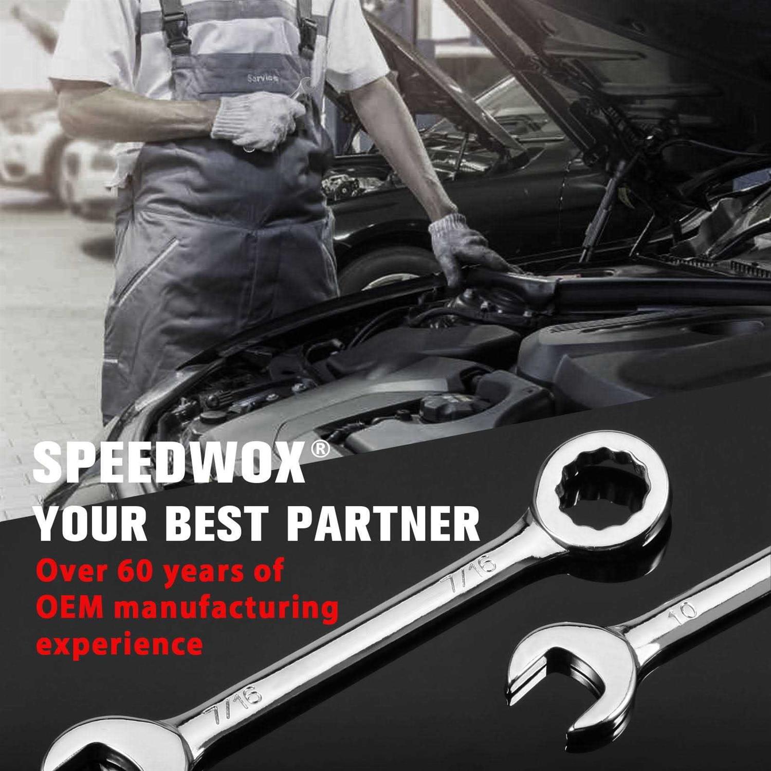 SPEEDWOX Mini Wrench Set Metric SAE Ignition Wrench Sets Open and Box End Wrench Set Small Wrench Set Combination Wrench Sets with Storage Pouches - Image 3