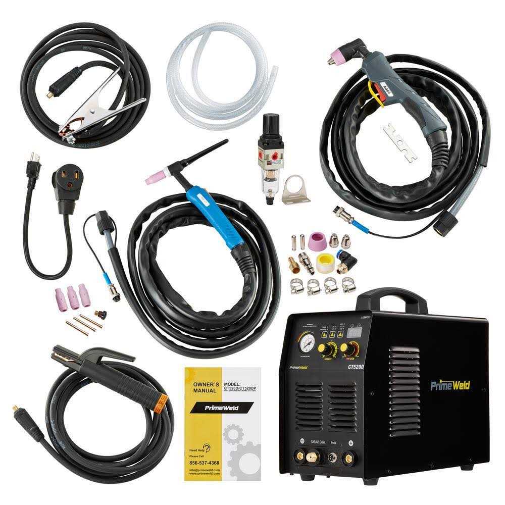 PrimeWeld 50 Amp Plasma Cutter 200A TIG/Stick Welder Combo Machine 1/2 in. Clean Cut CT520D - Image 4