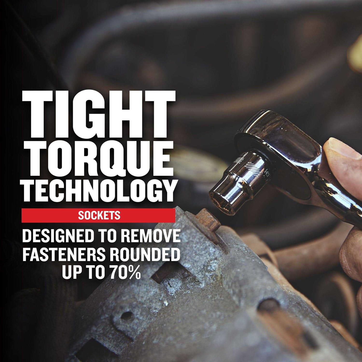 Craftsman OVERDRIVE 154-Piece Standard and Metric Gunmetal Chrome Mechanics Tool Set with Hard Case - Image 5