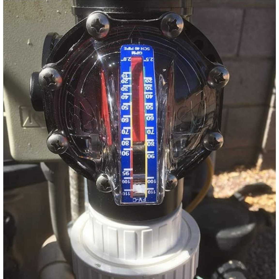 Flowvis 2 x 2.5in. Complete Pool Flow Meter and Check Valve Fv-c - Image 5