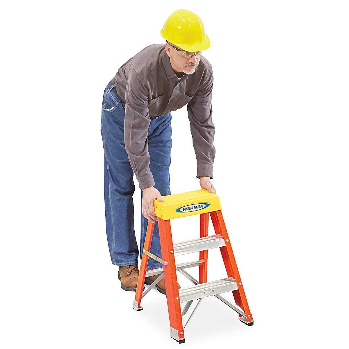 Werner Fiberglass Step Ladder - Image 3