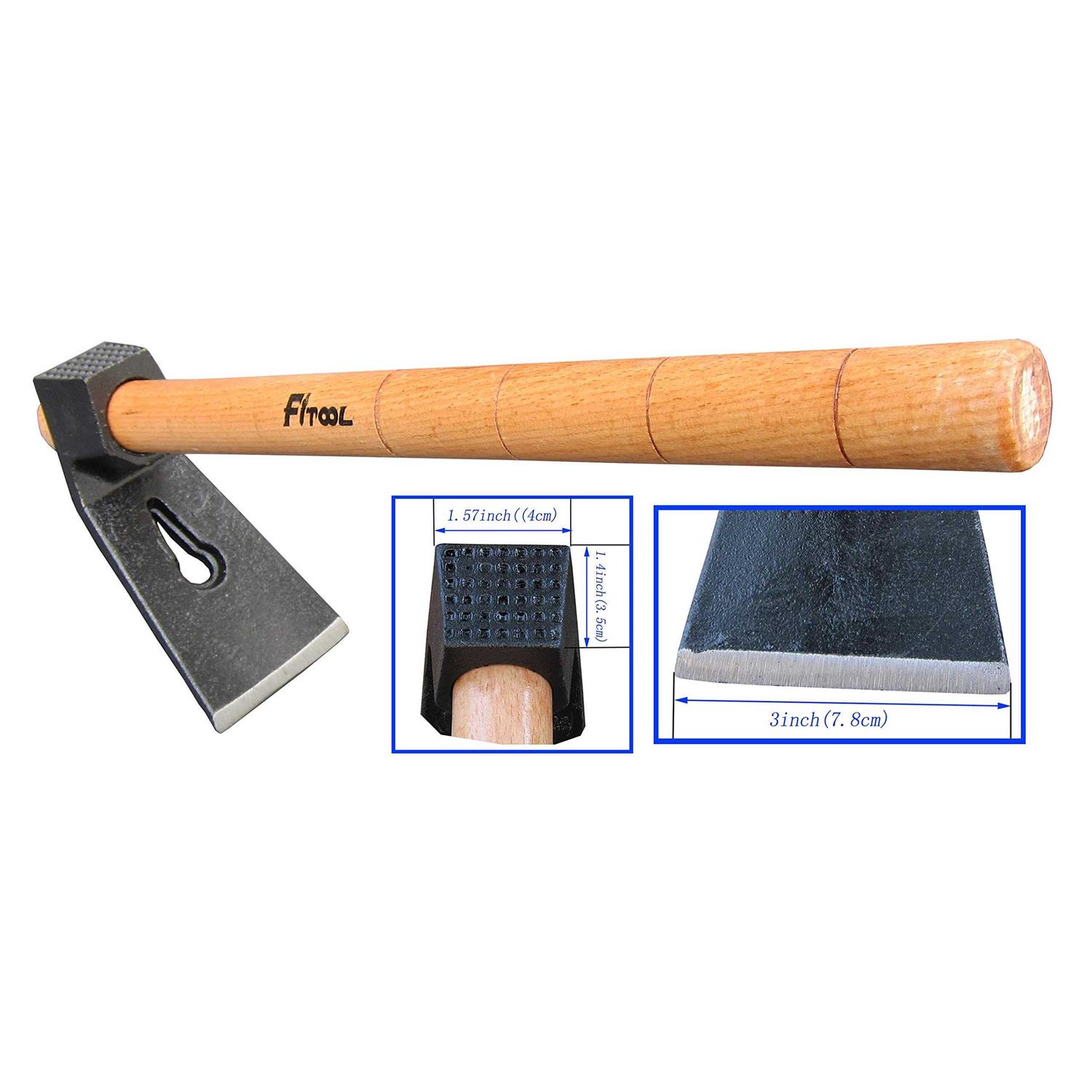 FITOOL Forged Woodworking Hammer Woodcarving Straight Adze - Image 4