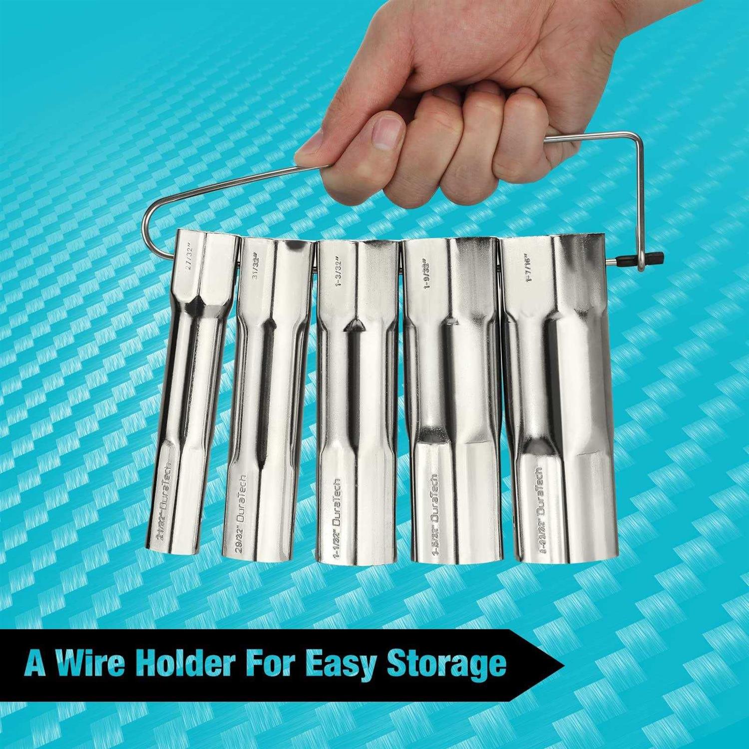 DURATECH Shower Valve Socket Wrench Set with Bar Handle for Removing Tub & Shower Valve,5-Piece - Image 5