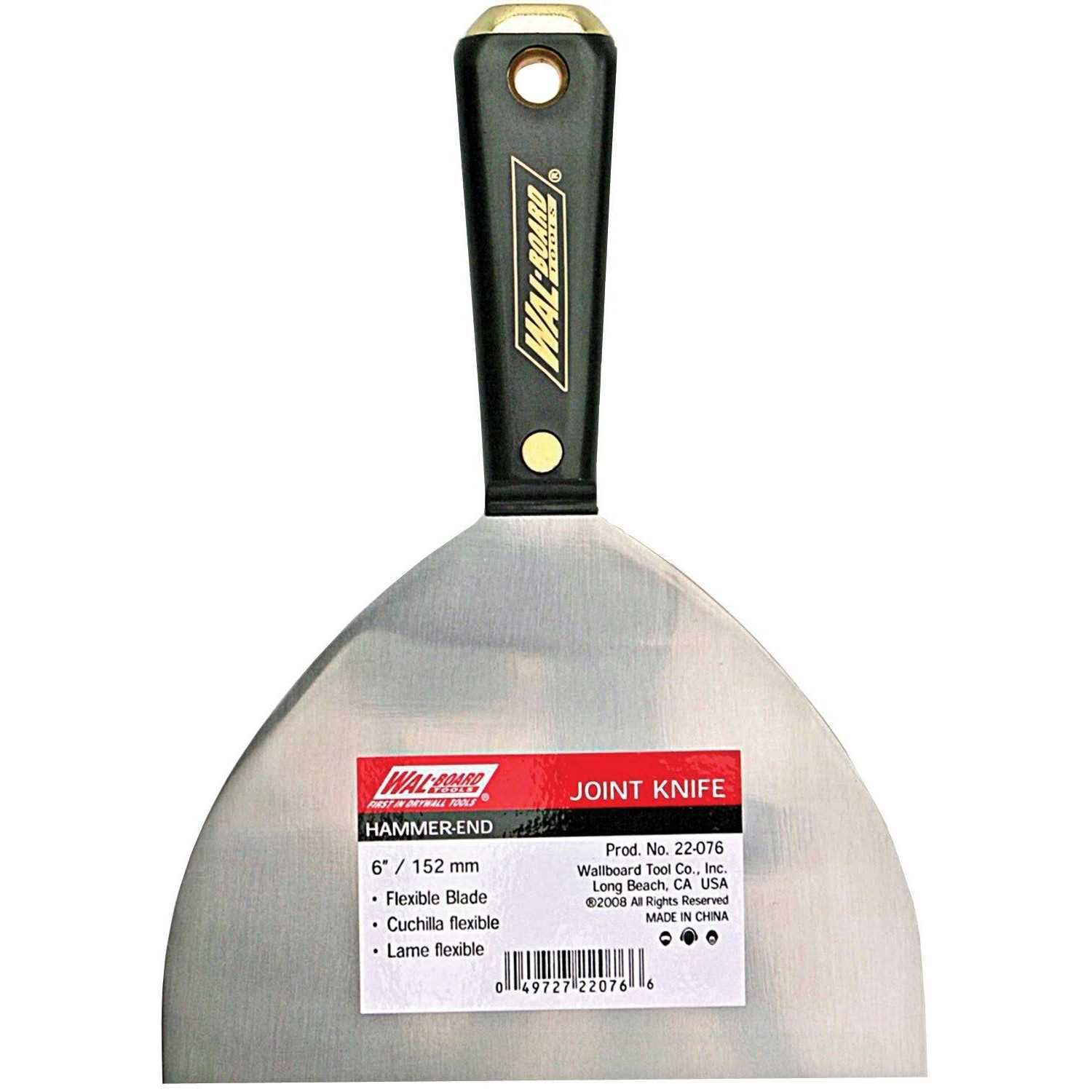 Wal-Board Tools 6 in. Hammer-End Joint Knife 22-076 - Image 3