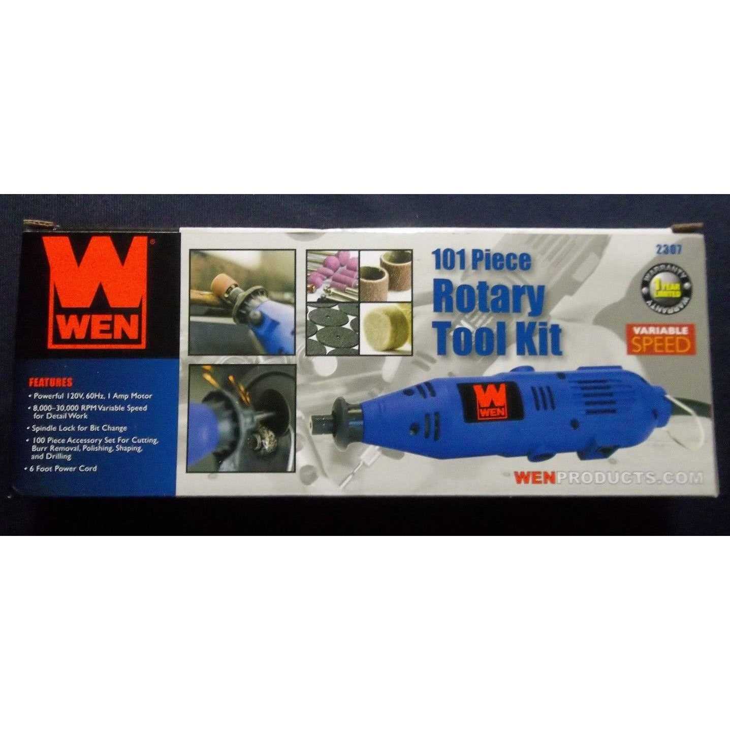WEN 101-Piece Rotary Tool Kit with Variable Speed - Image 5