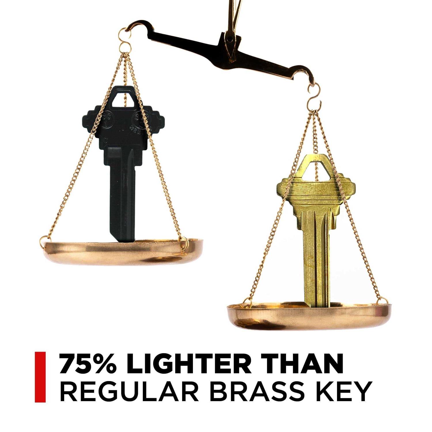 KeySmart AirKey Aluminum Key Blanks 75% Lighter 2X Stronger Than Brass Keys - Image 3