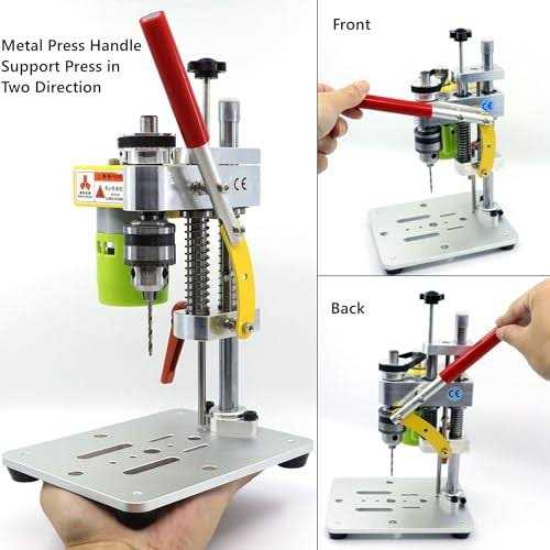 NovelLife Mini Drill Press Precision Benchtop Drilling Machine Elecric Portable Table Driller CNC 795 Motor B10 Chuck Metal Wooden DIY Jewelry - Image 3
