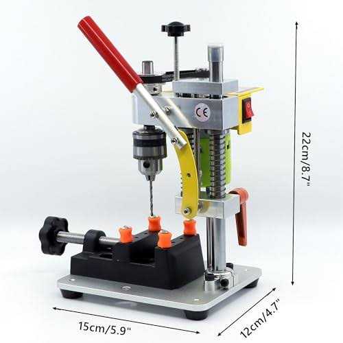 NovelLife Mini Drill Press Precision Benchtop Drilling Machine Elecric Portable Table Driller CNC 795 Motor B10 Chuck Metal Wooden DIY Jewelry - Image 4