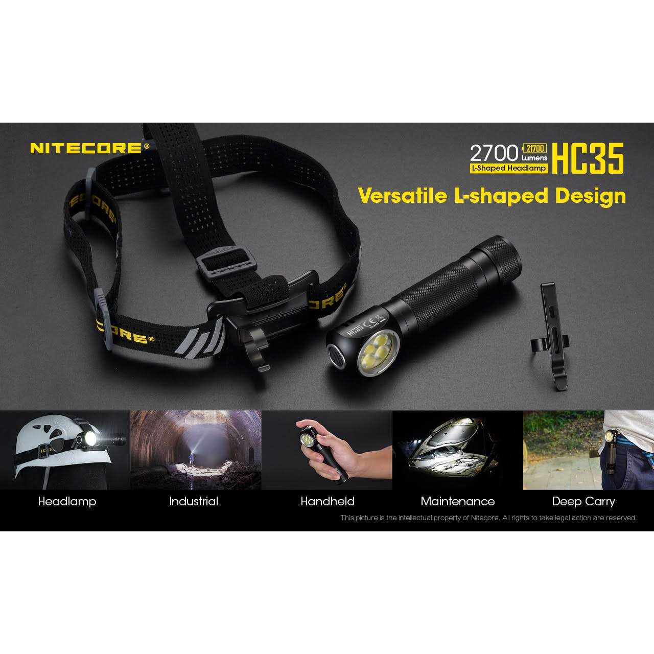 Nitecore HC35 2700 Lumen USB Rechargeable Headlamp - Image 3