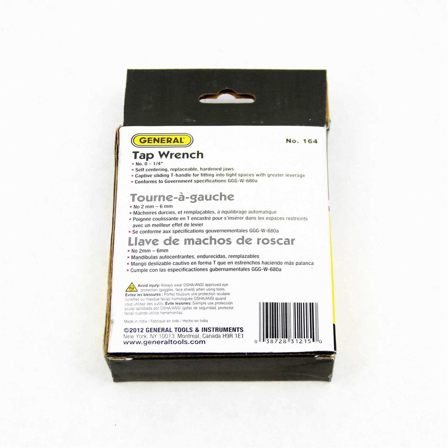 General Tools 164 Tap Wrench - Image 4