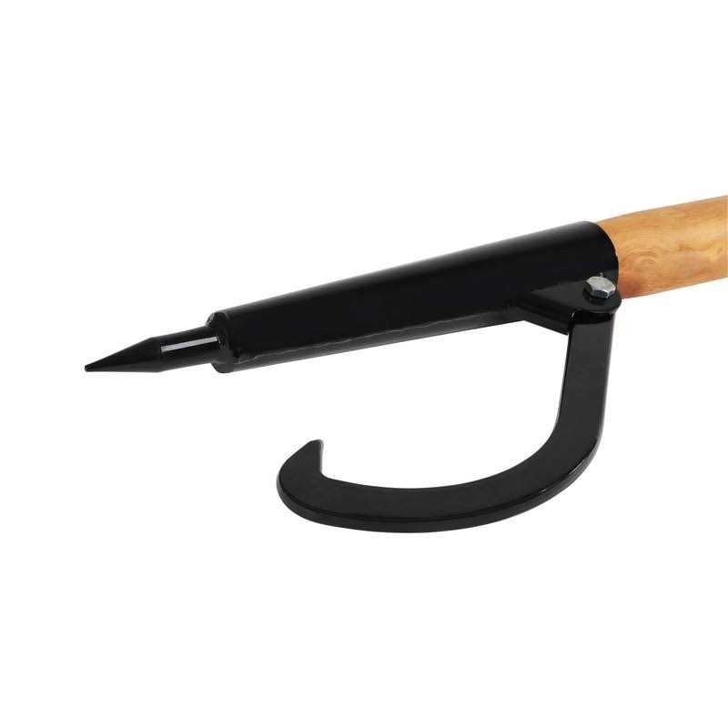 Artist Unknown Felled Log Peavy 49 Inch Wood Peavey Logging Tool Log Roller Tool Carbon Steel Logging Cant Hook with Wooden Shaft - Image 5