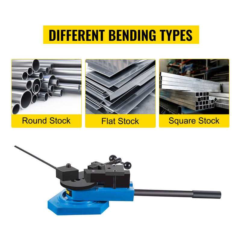 VEVOR SBG-40 Metal Scroll Bender High-Hardened Steel Scroll Bender Combination of Scroll Radius and Angle Bending Universal Metal Rod Bender - Image 5