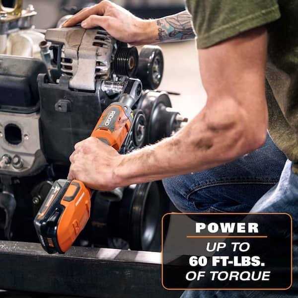 Ridgid 18V Brushless Cordless Ratchet Kit with 2.0 Ah Battery and Charger - Image 3