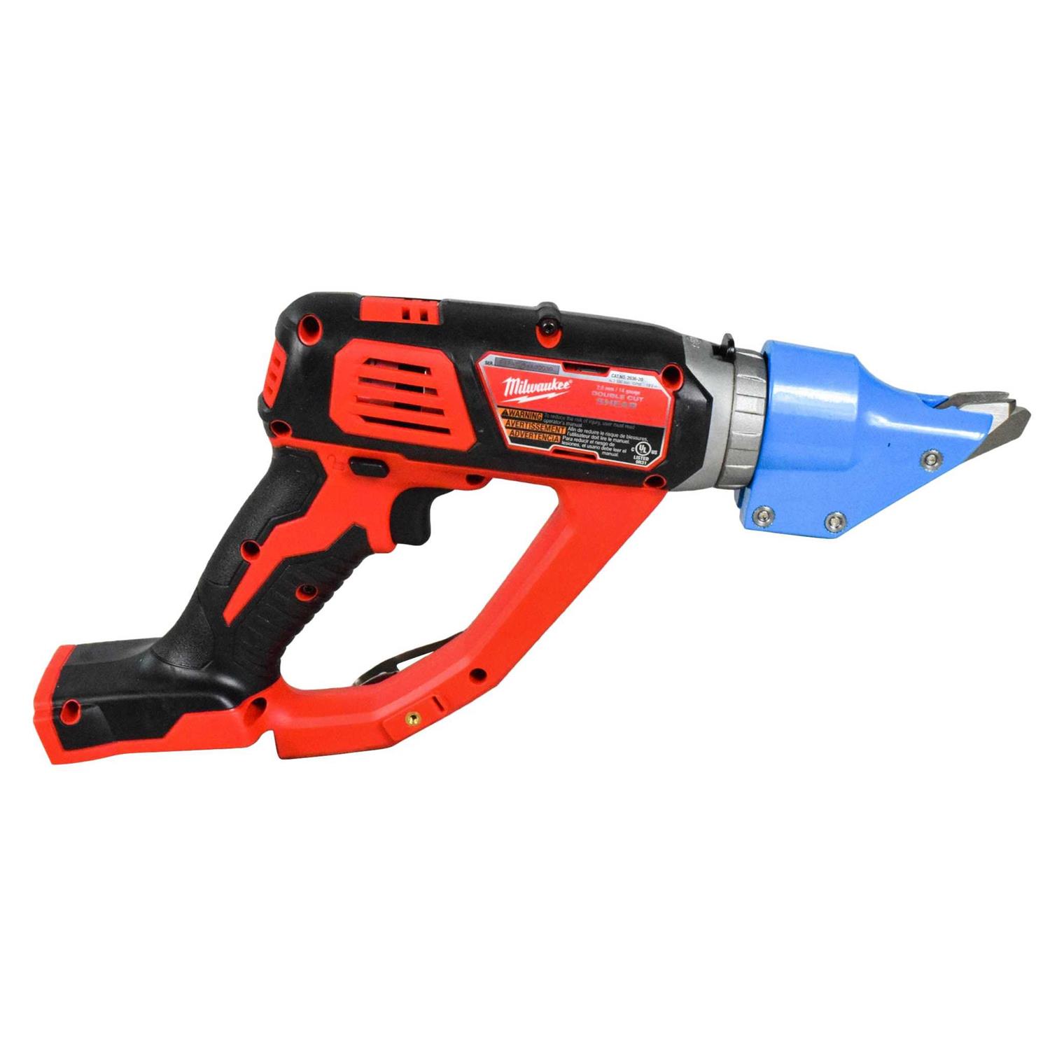 Milwaukee 2636-20 M18 Cordless 14 Gauge Double Cut Shear - Image 3