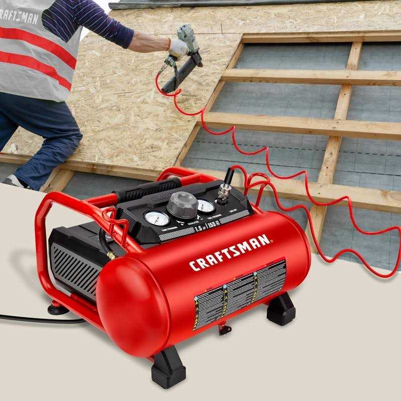 Craftsman 3 gal Horizontal Portable Air Compressor 155 psi 1.5 HP - Image 3