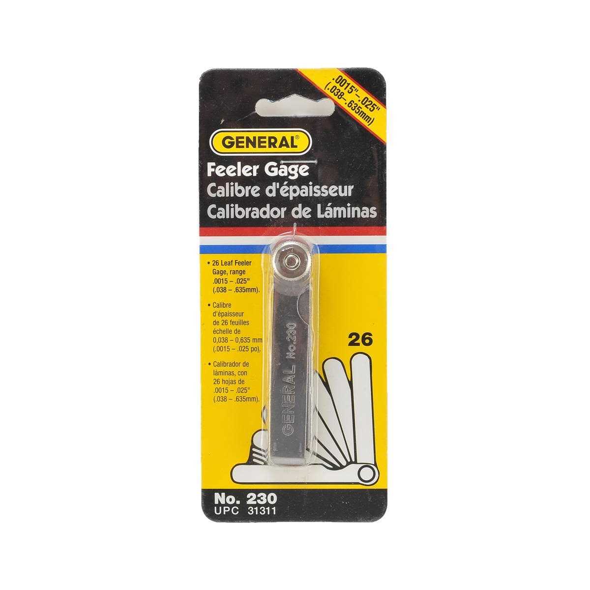 General 230 Leaf Feeler Gauge - Image 4