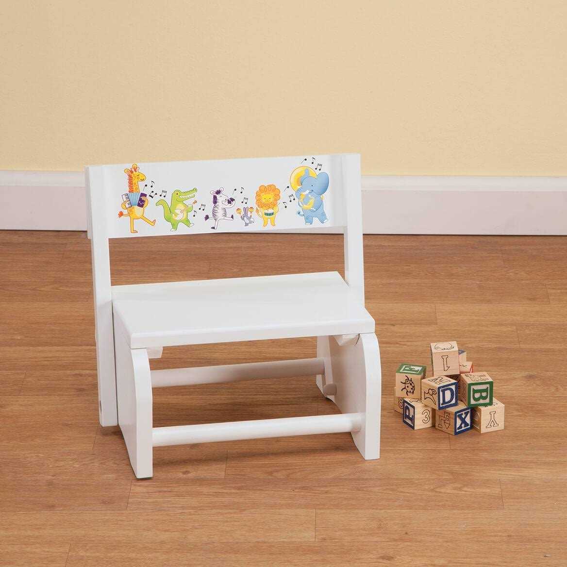 Fox Valley Traders Personalized Children's White Step Stool - Image 3