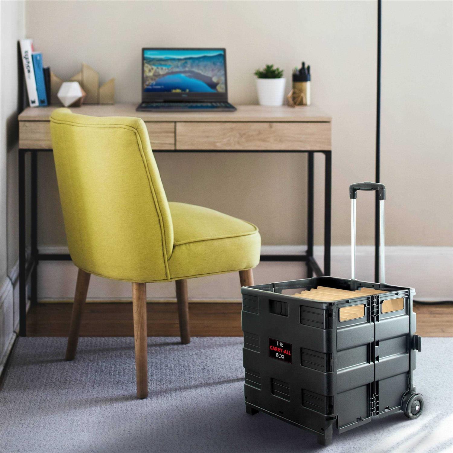 Elama Home Heavy Duty Carry All Easy Folding Cart with Lid - Image 3