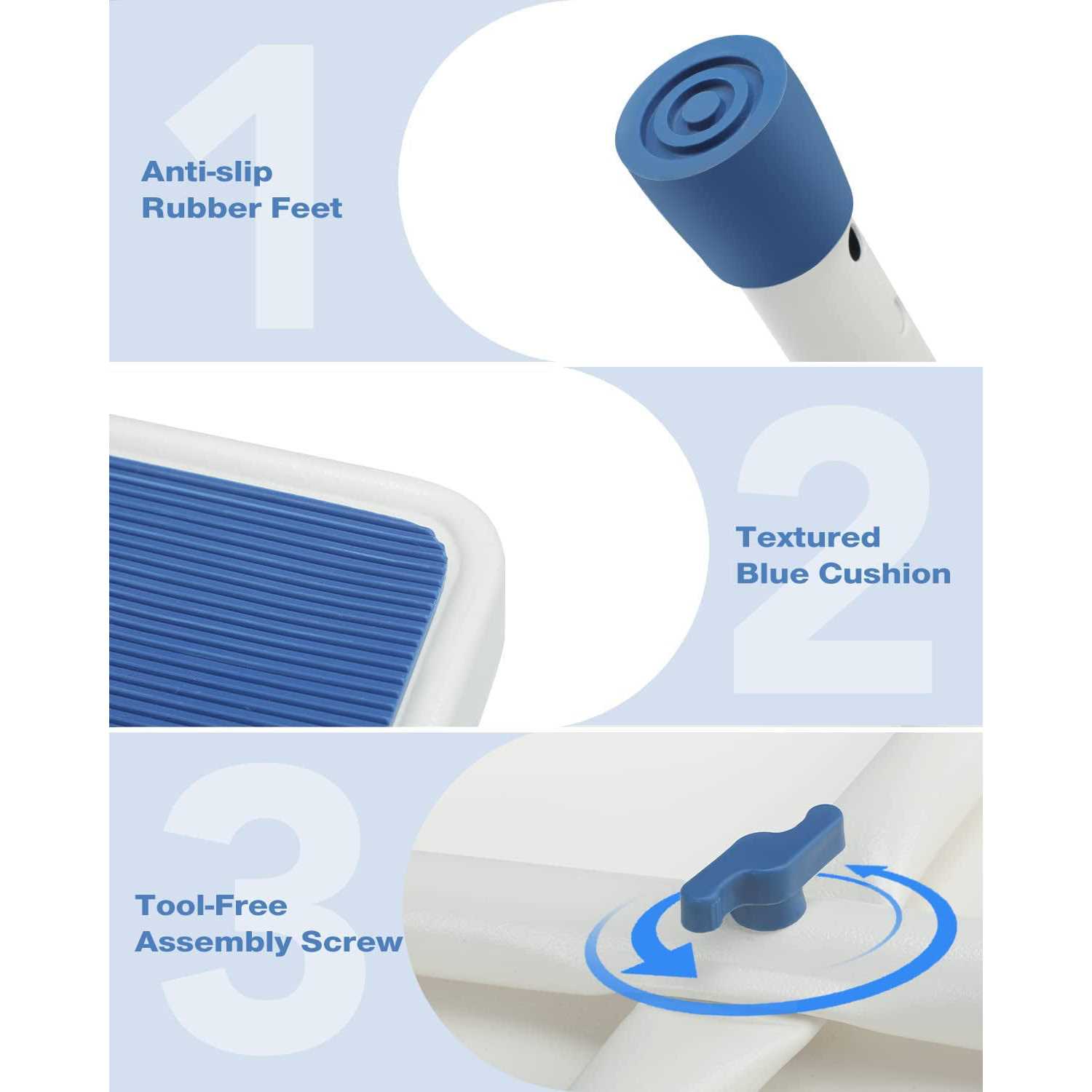 Greenchief Metal Step Stool for Adults and Elderly Kitchen Step Stool Bedside Step Stool Small Step Stool for Bathtub Toilet Stepping Stool - Image 3