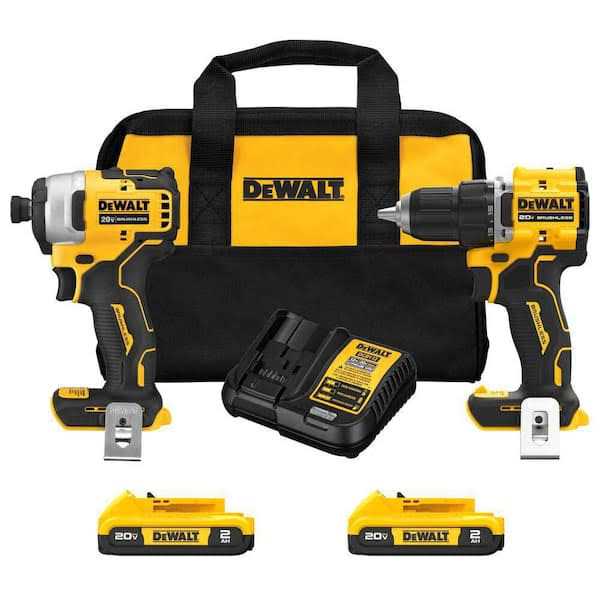 DEWALT ATOMIC 20V MAX Lithium-Ion Cordless Combo Kit 2-Tool and Mechanics Tool Set 142-Pc w/ 2Ah Batteries, Charger and Bag - Image 4