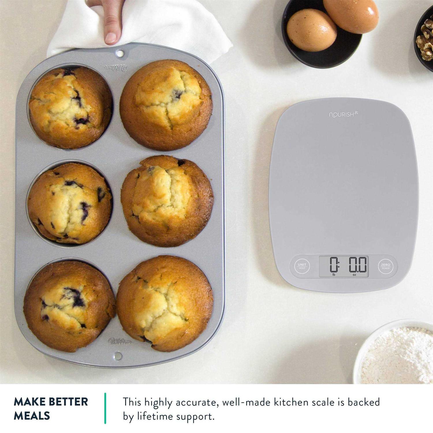 Greater Goods Digital Food Kitchen Scale, Perfect for Cooking, Baking, Meal Planning, Multifunction Scale Measures in Grams and Ounces - Image 3