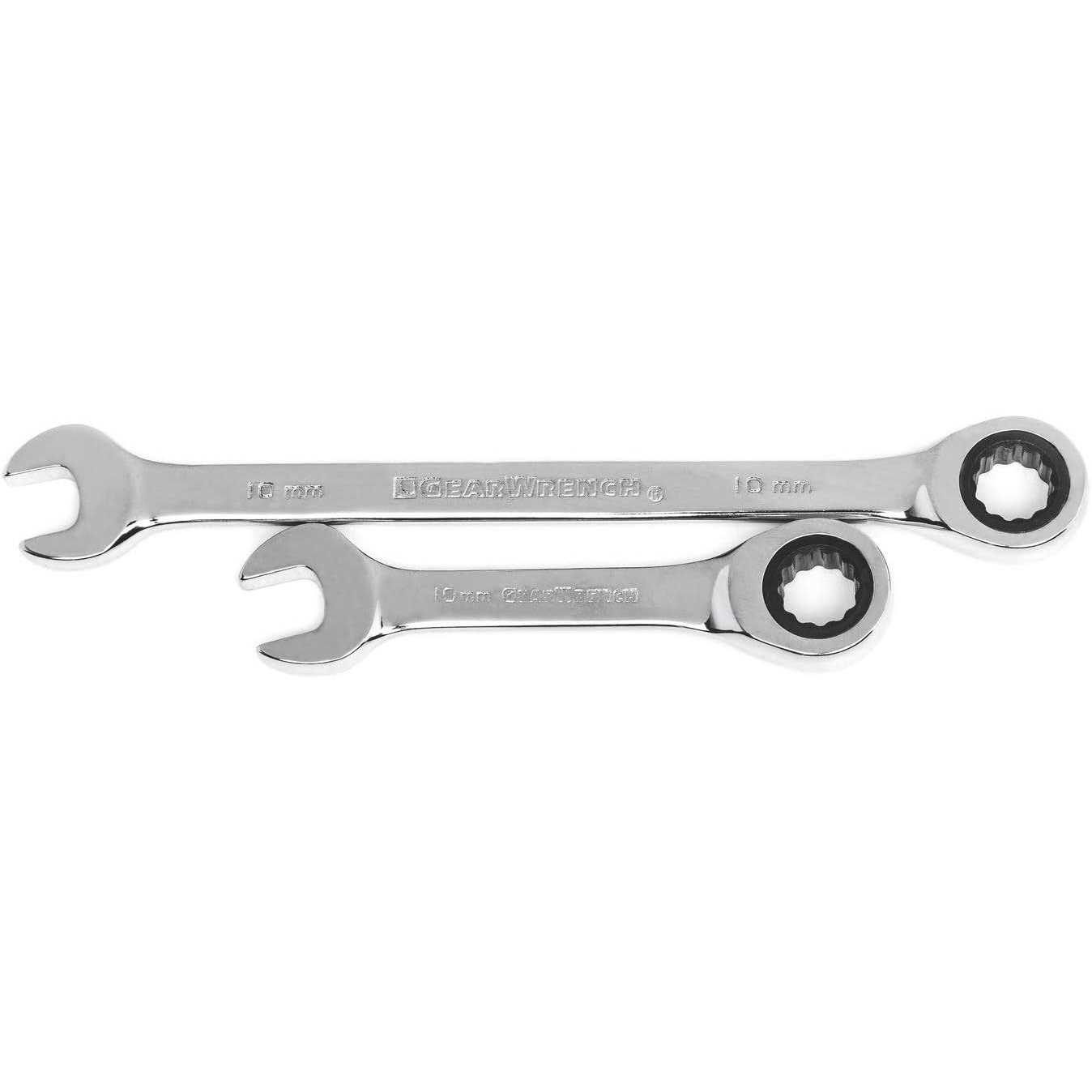 GEARWRENCH 85034 34 Pc. 12 Point Standard & Stubby Ratcheting Combination SAE/Metric Wrench Set - Image 3