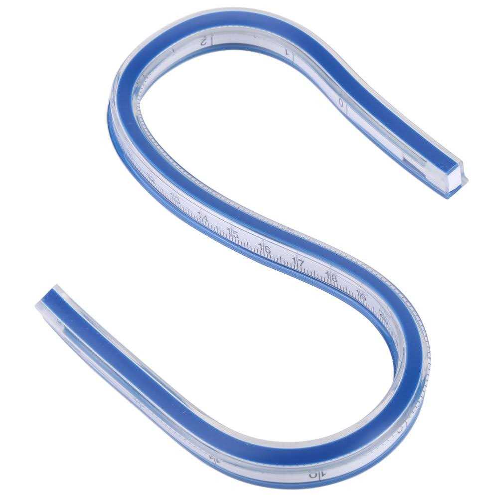 Flexible Plastic Curve Rule Ruler Drafting Drawing Measure Tool Craft Supplies