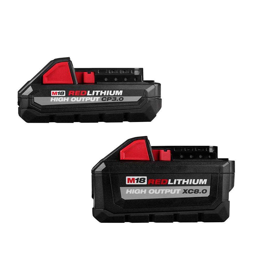 Milwaukee M18 18-Volt Lithium-Ion HIGH OUTPUT XC 8.0 Ah and 3 Ah Battery 48-11-1835S - Image 3