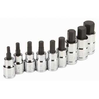 Pittsburgh 3/8 in. 1/2 in. Drive Metric Hex Socket Set - Image 4