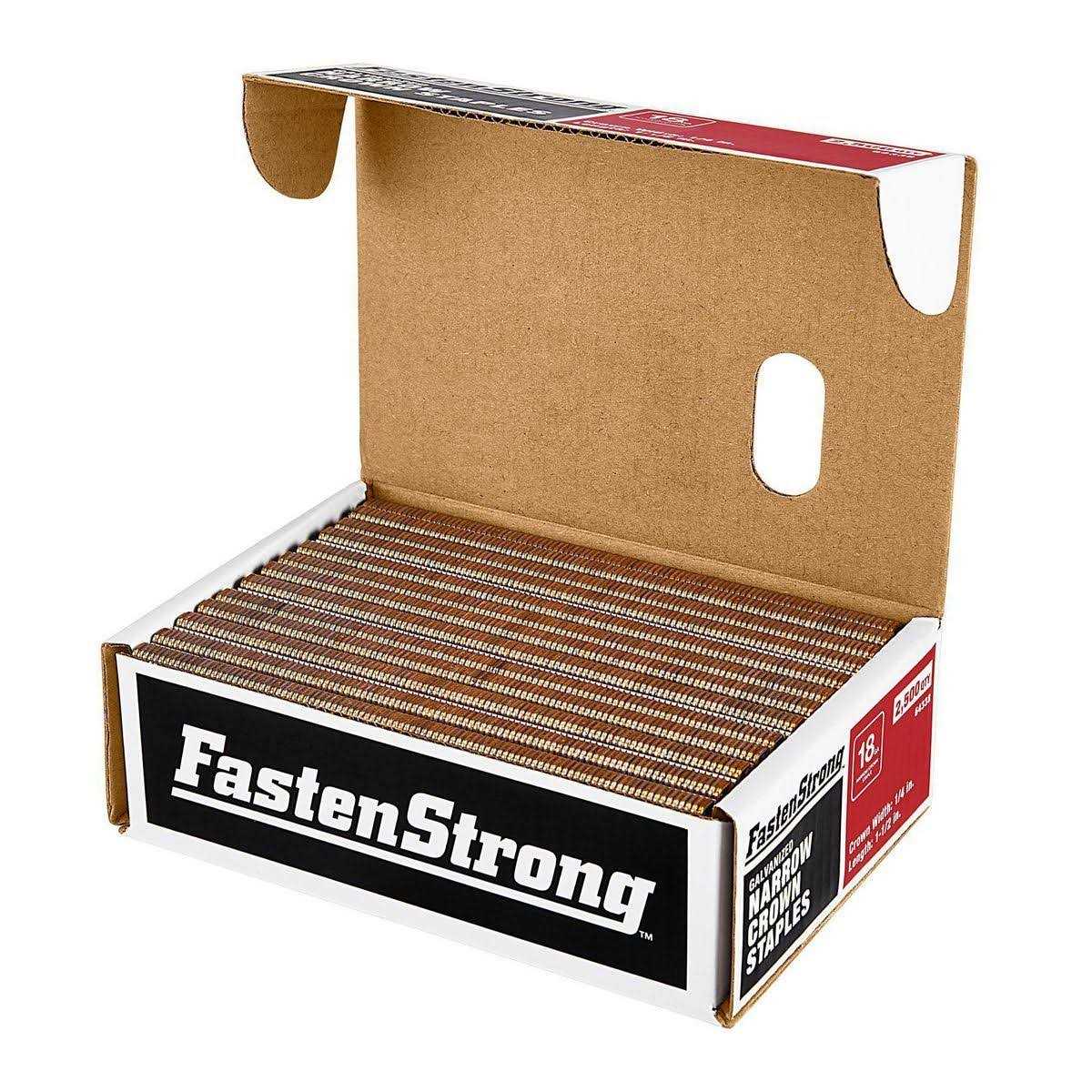 FASTENSTRONG 18 GA x 1/4 in. Crown Galvanized Staples - Image 5