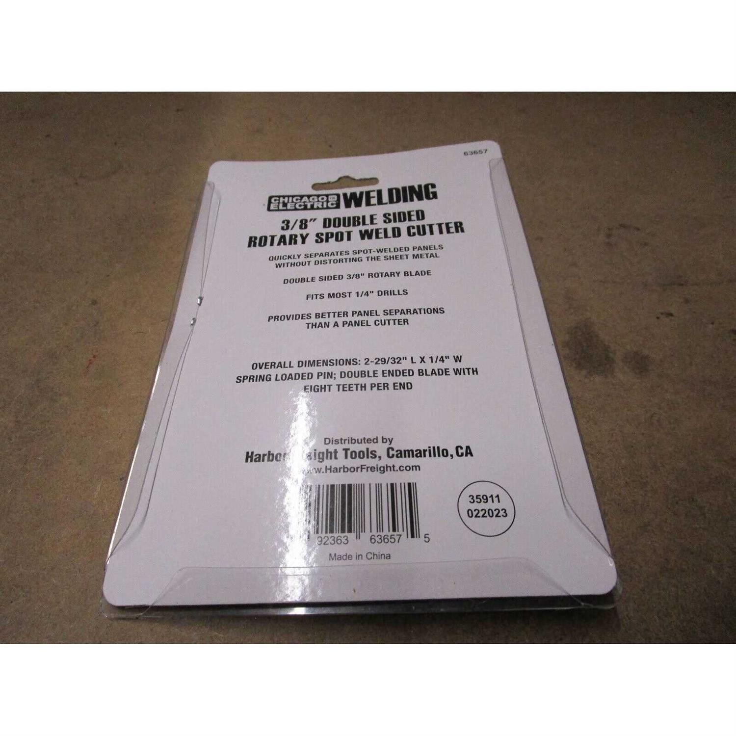 Chicago Electric Welding 3/8 in. Double Sided Rotary Spot Weld Cutter - Image 3