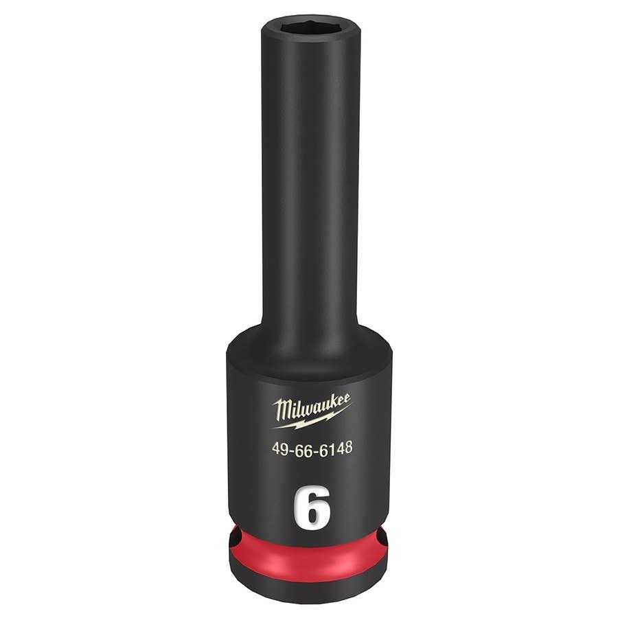 Milwaukee Shockwave Impact Duty 1/2 Drive Deep 6 Point Socket 49-66 - Image 3