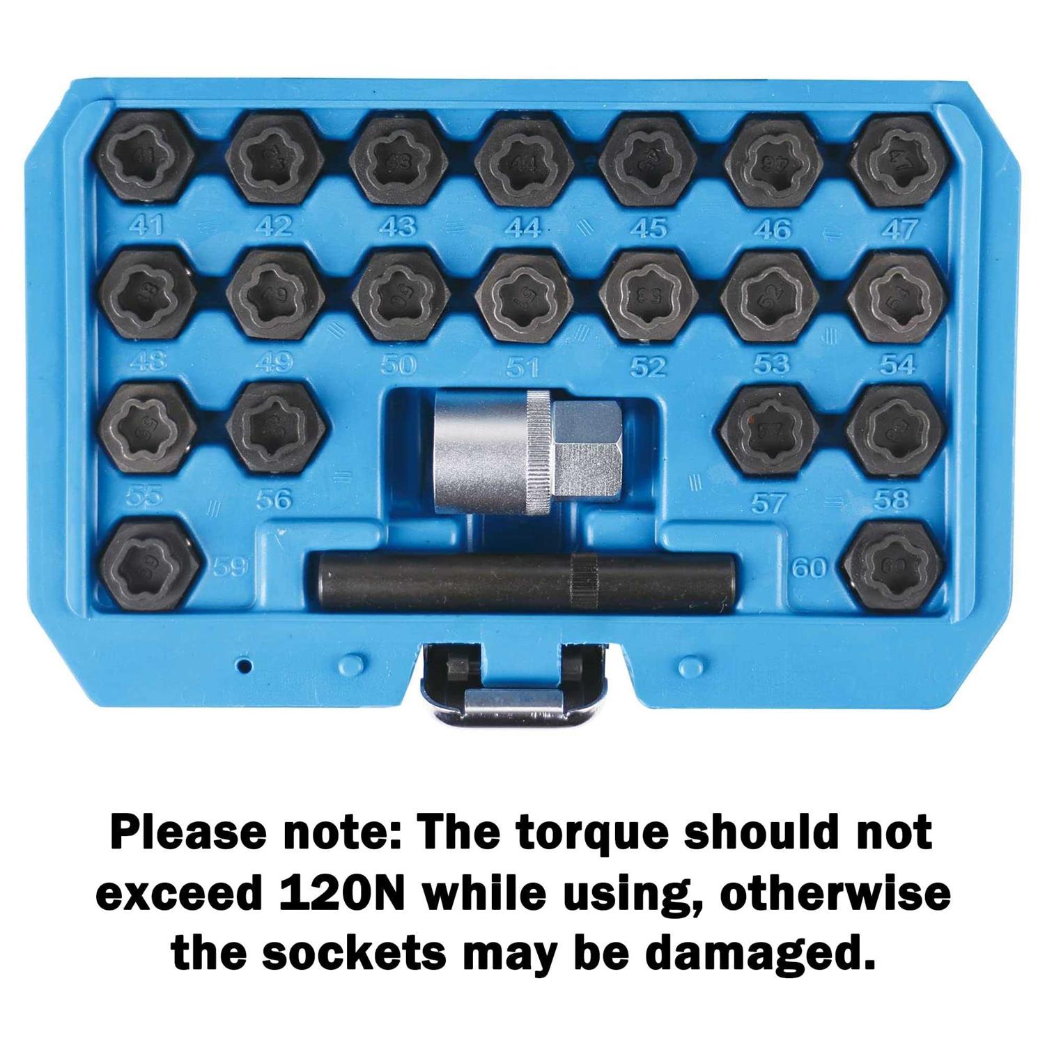 JEUCLEL 22pcs Wheel Locking Nut Key Kit Compatible with BMW Series Wheel Lock Nut Scoket Adapter Set - Image 3