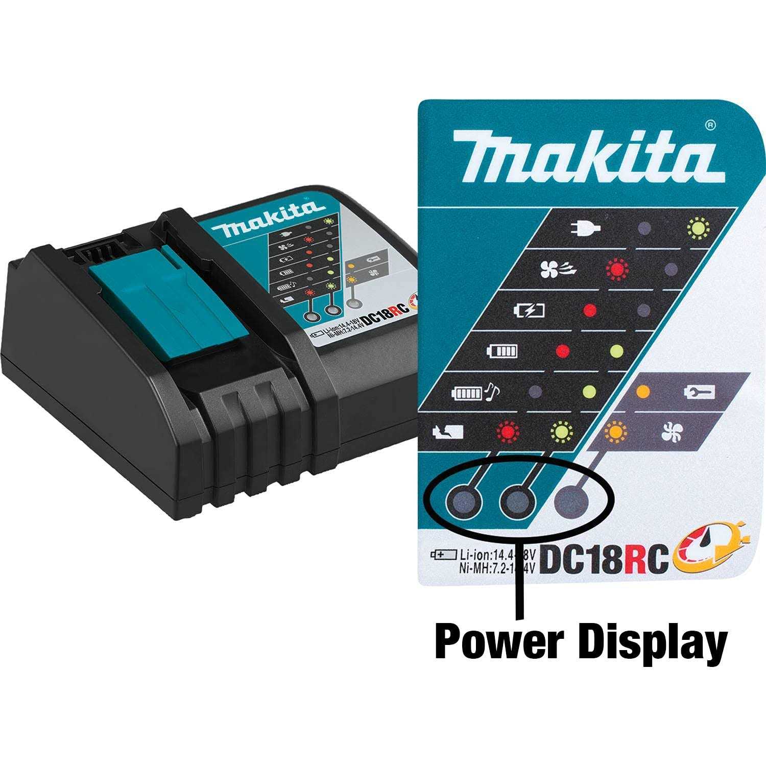 Makita DC18RC 18V Lxt Lithium-Ion Rapid Optimum Charger - Image 3