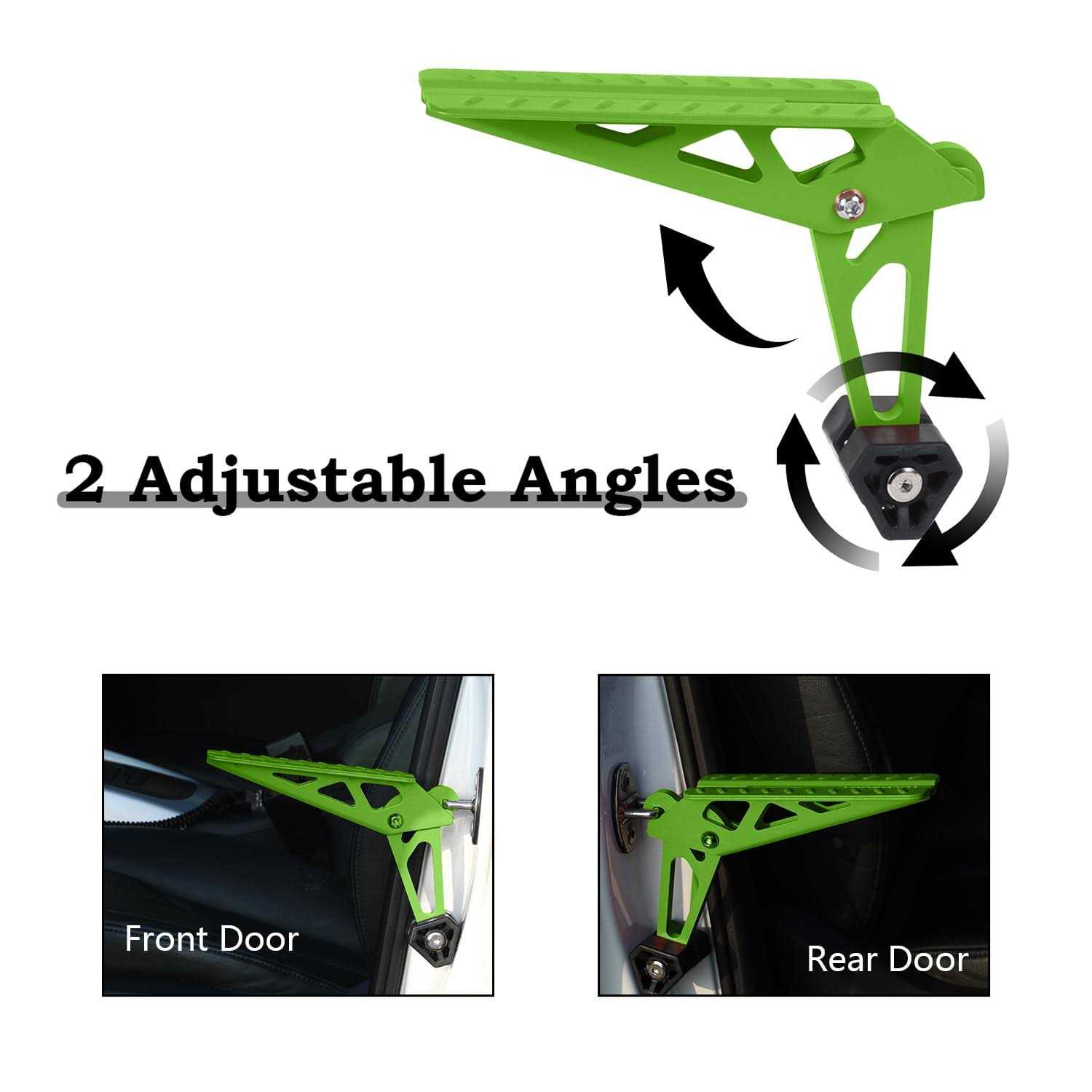 COWVIE Foldable Car Door Step Stand Pedal Access to Vehicle's Top Roof Both Feet Stand Pedal Ladder for Most SUV Truck - Image 3